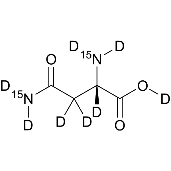 L-Asparagine-15N2,d8 (L-(+)-anhydrous asparagine 15N2,d8) 1217473-37-4